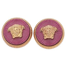 Versace Orecchini Medusa Big Stud Rosa
