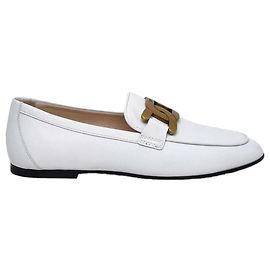 Tod's Lederloafer Weiß