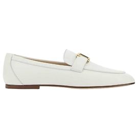 Tod's Zeitlose Lederloafers Weiß