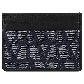 Valentino Garavani Tarjetero de jacquard Azul