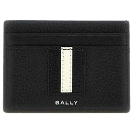Bally Ribbon Card Case Black