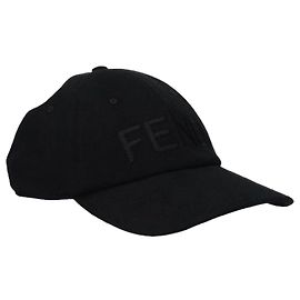 Fendi Logo-Cap Schwarz
