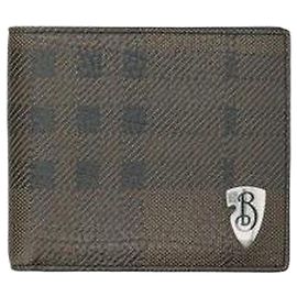 Burberry Shield Bifold Wallet Grey
