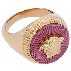 Versace Anillo Medusa Grande Rosa