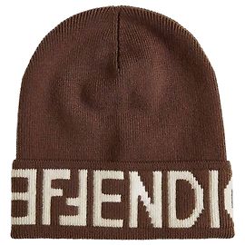 Fendi Gorro de lã Marrom
