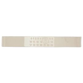 Maison Martin Margiela Bracciale a manica inciso con numero Argento Metallico