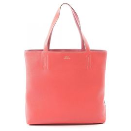 Hermès Hermes Double Sens 45 Reversible Tote Bag Pink Red Dark red