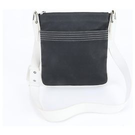 Loewe Anagram Repeat Leder Schultertasche Schwarz Weiß