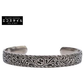 Gucci Silber 925 Interlocking G Arabesque Armreif Silber