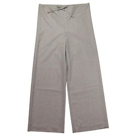 Autre Marque SCEARN WOOL SILK Pants Brown