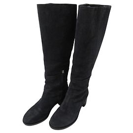 Botas de camurça Max Mara Azul Azul marinho