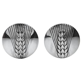 Autre Marque Georg Jensen Wheat Ear Silver 925 Cufflinks Silvery