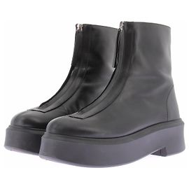 Botines de cuero negro The Row Negro