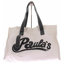 Sac cabas Loewe en toile blanc Blanc