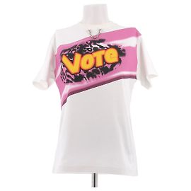 Camiseta estampada de algodón blanca Louis Vuitton Blanco