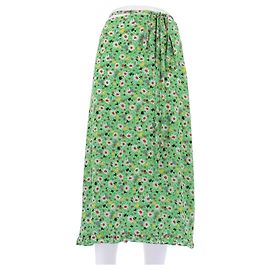 Saia Miu Miu verde estampada em viscose Verde
