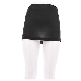 Paco Rabanne Mini saia preta transparente Preto