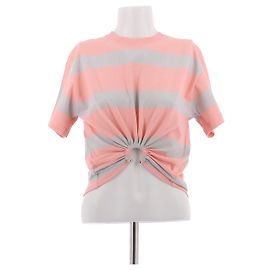 Paco Rabanne Camiseta rosa a rayas Rosa