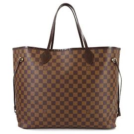 Borsa Tote Louis Vuitton Damier Neverfull GM Fuschia Damier ebene