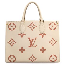 Borsa Onthego MM Bicolore Monogram Empreinte Louis Vuitton Crudo