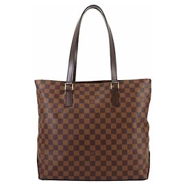 Borsa Tote Louis Vuitton Damier Cabas Mezzo Marrone Damier ebene
