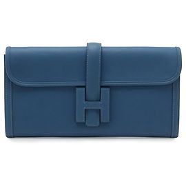 Pochette Hermès Jige Elan 29 Bleu