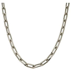 Collier Cartier Santos de en Or Blanc Doré