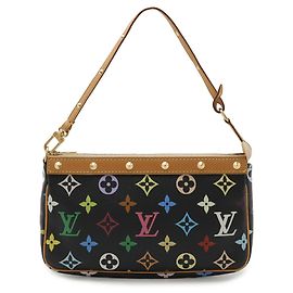 Sac à main Pochette Monogram Multicolore Louis Vuitton Noir