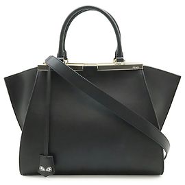Fendi 3Jours Black Leather Handbag Black