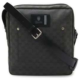 Gucci GG Canvas Handbag/Shoulder Bag Black Dark grey