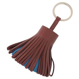Chaveiro com franjas Carmen da Hermès Rosa Vermelho