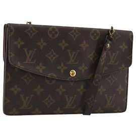 LOUIS VUITTON Monogram Double Rabat Shoulder Bag M51815 LV Auth 175461 Monogram