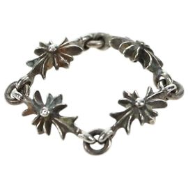 Chrome Hearts Tiny ECH Plus Ring Ag925 Silber Auth YKZ1419V Silber