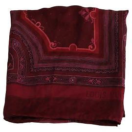 Louis Vuitton Bordeaux Seidentuch Bordeaux