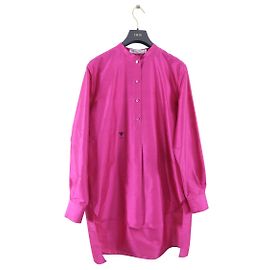Robe tunique Dior en soie fuchsia Rose