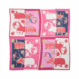 Hermès Carre Géant 140 Schal Pink