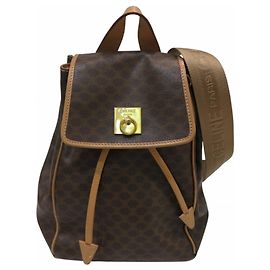 Céline Mochila de cuero Macadam de Celine Castaño
