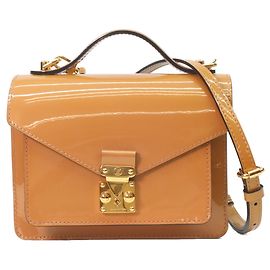 Bolso de Hombro Monceau BB Vernis Beige Louis Vuitton Beige