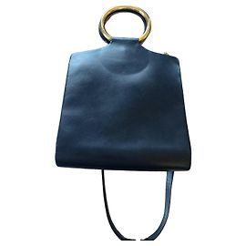 Autre Marque Balenca navy blue leather handbag Dark blue