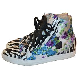 tênis Versace Jeans Couture multicoloridos em tecido Multicor