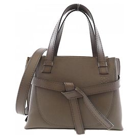 Mini borsa a mano Loewe Gate Marrone