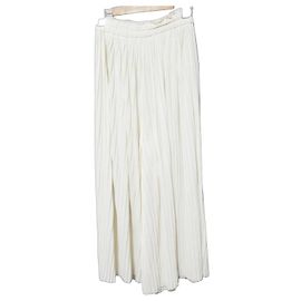 Autre Marque Pantalones anchos plisados Ballsey Blanco Blanco roto