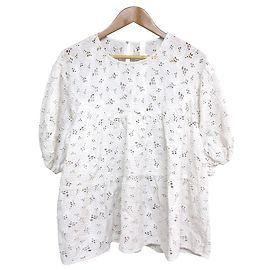 Autre Marque Merlette Häkelspitzenbluse Weiß Andere