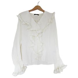 Autre Marque Camicia con volant DRESSLAVE Bianco