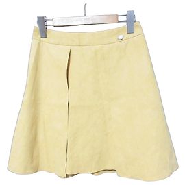 Autre Marque Öko-Suede-Rock DAISY LIN Gelb