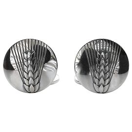 Autre Marque Georg Jensen Wheat Ear Silver 925 Cufflinks Silvery