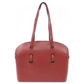 Borsa in pelle vintage Delvaux Rosso