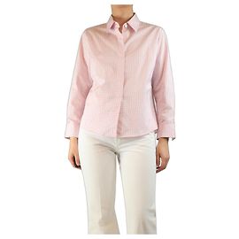 Dries Van Noten Camisa de cuadros rosa - talla UK 12 Rosa