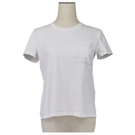 Hermès Hermes Embroidered Pocket TShirt White
