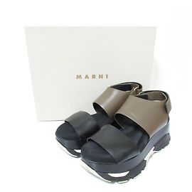 Marni Platform Sandals Brown Black